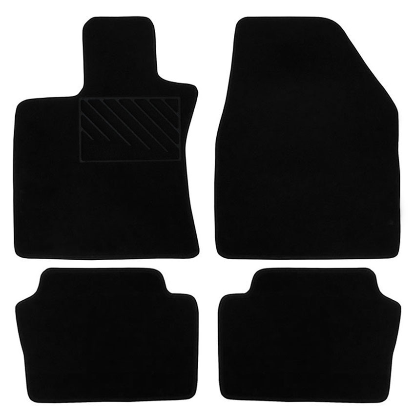 Μοκέτα Clan μαύρη για Nissan Qashqai (J10) 4τμχ