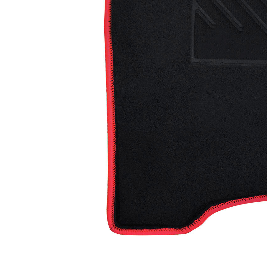 Πατάκια δαπέδου μοκέτας Clan μαύρα για Mitsubishi L200 (IV) 4D 4τμχ