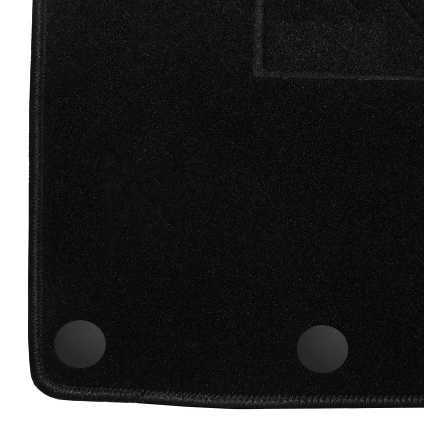 Μοκέτα Clan μαύρη για Nissan Qashqai (J10) με στρογγυλά κουμπώματα 4τμχ