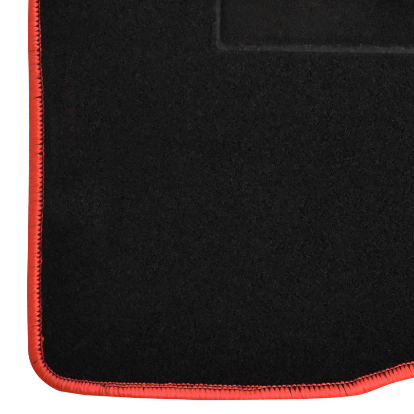 Μοκέτα Clan μαύρη με κόκκινο ρέλι για Honda Civic (X) 4τμχ