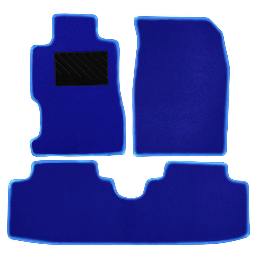 Μοκέτα Clan μπλε για Honda Civic Type R 2D (VII) 3τμχ