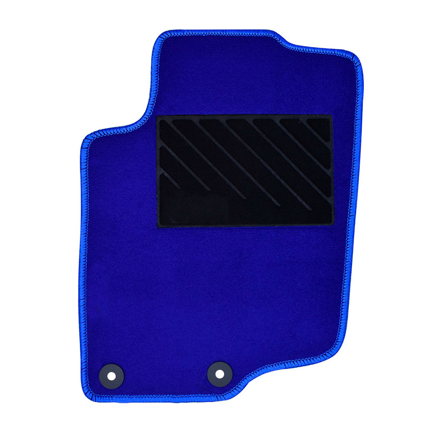 Μοκέτα Clan μπλε για Peugeot 207 με στρογγυλά κουμπώματα 4τμχ