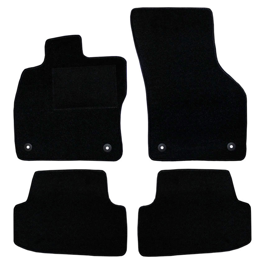 Μοκέτα Clan μαύρη για VW Golf VII με κουμπώματα