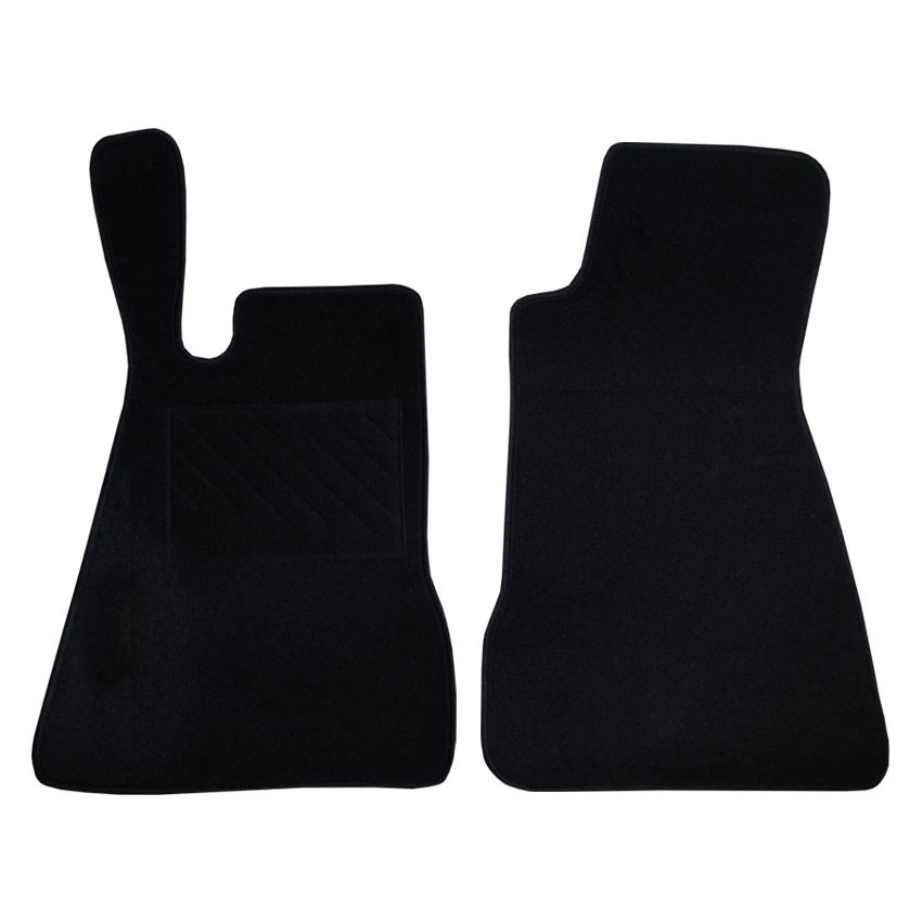 Μοκέτα Clan μαύρη ζεύγος για Smart Roadster (452)