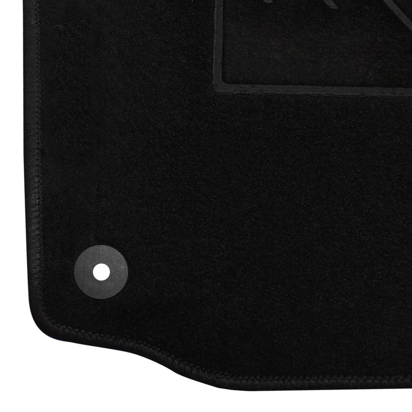 Μοκέτα Clan μαύρη για Seat Toledo IV με στρογγυλά κουμπώματα