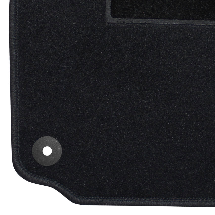 Μοκέτα Clan σταχτί για VW Golf (V/VI) / Golf Plus / Jetta / EOS / Scirocco με στρογγυλά κουμπώματα 4τμχ