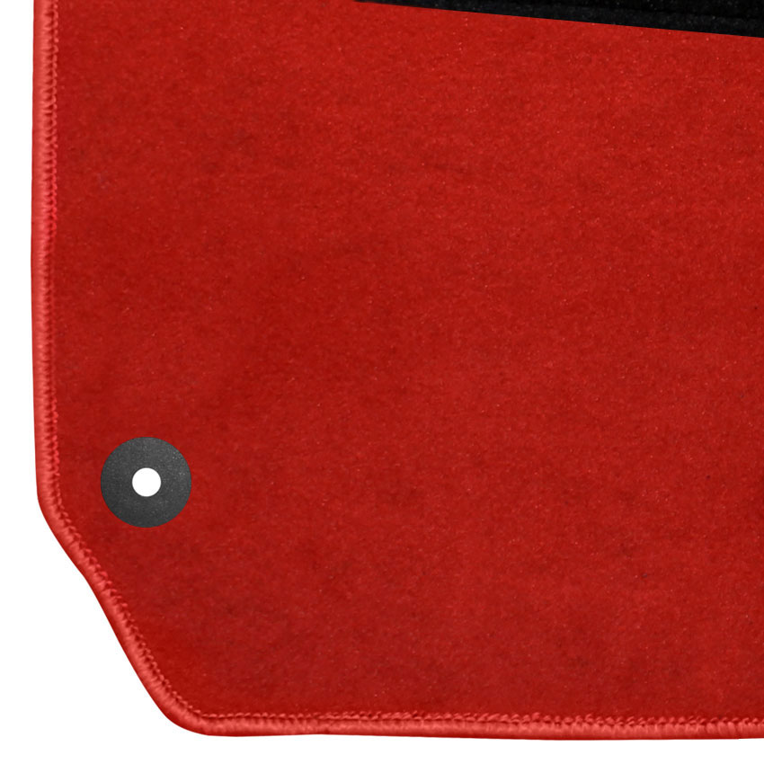 Πατάκια δαπέδου μοκέτας Clan κόκκινα για VW Polo IV / Fox 4τμχ