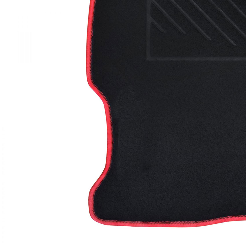 Πατάκια δαπέδου μοκέτας Clan μαύρα για Honda Civic (VII) 4D 3τμχ