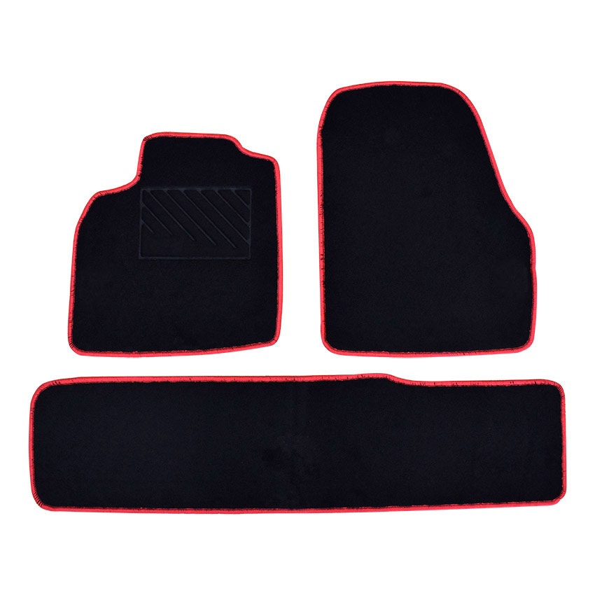 Πατάκια δαπέδου μοκέτας Clan μαύρα για Renault Scenic (II) 3τμχ