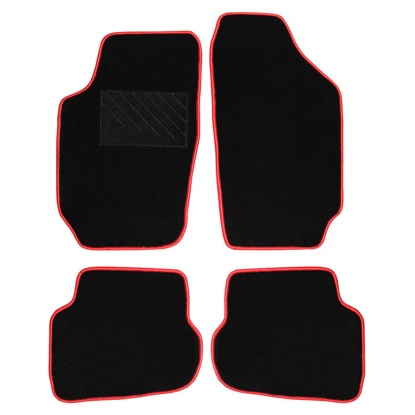 Πατάκια δαπέδου μοκέτας Clan μαύρα για Seat Ibiza (III) 4τμχ