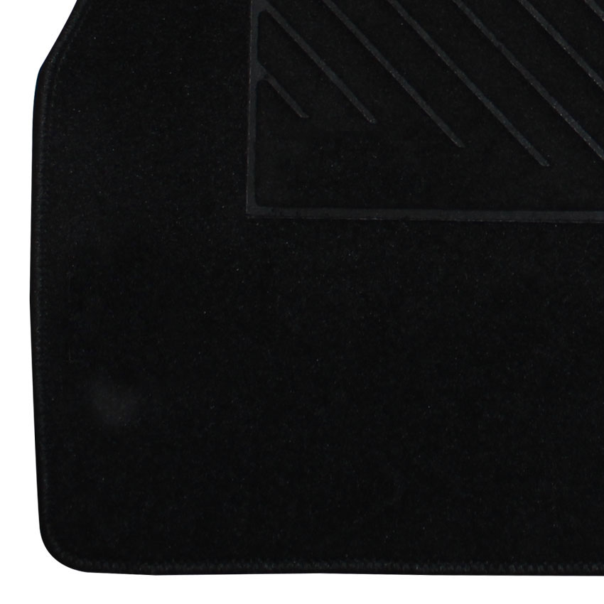 Πατάκια δαπέδου μοκέτας Clan μαύρα για Fiat Doblo (II) 5τμχ