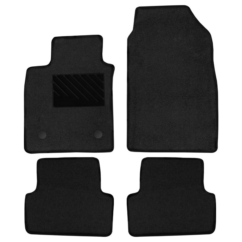 Πατάκια δαπέδου μοκέτας Clan σταχτί για Renault Clio IV 4τμχ