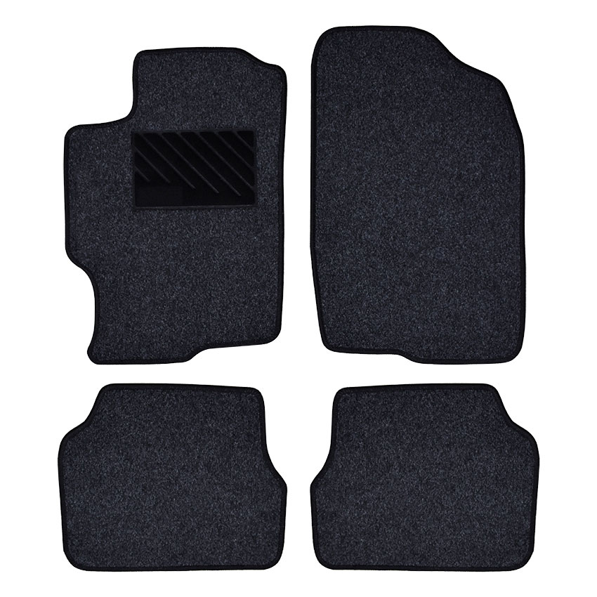 Πατάκια δαπέδου μοκέτας Clan σταχτί για Mazda 6 4τμχ