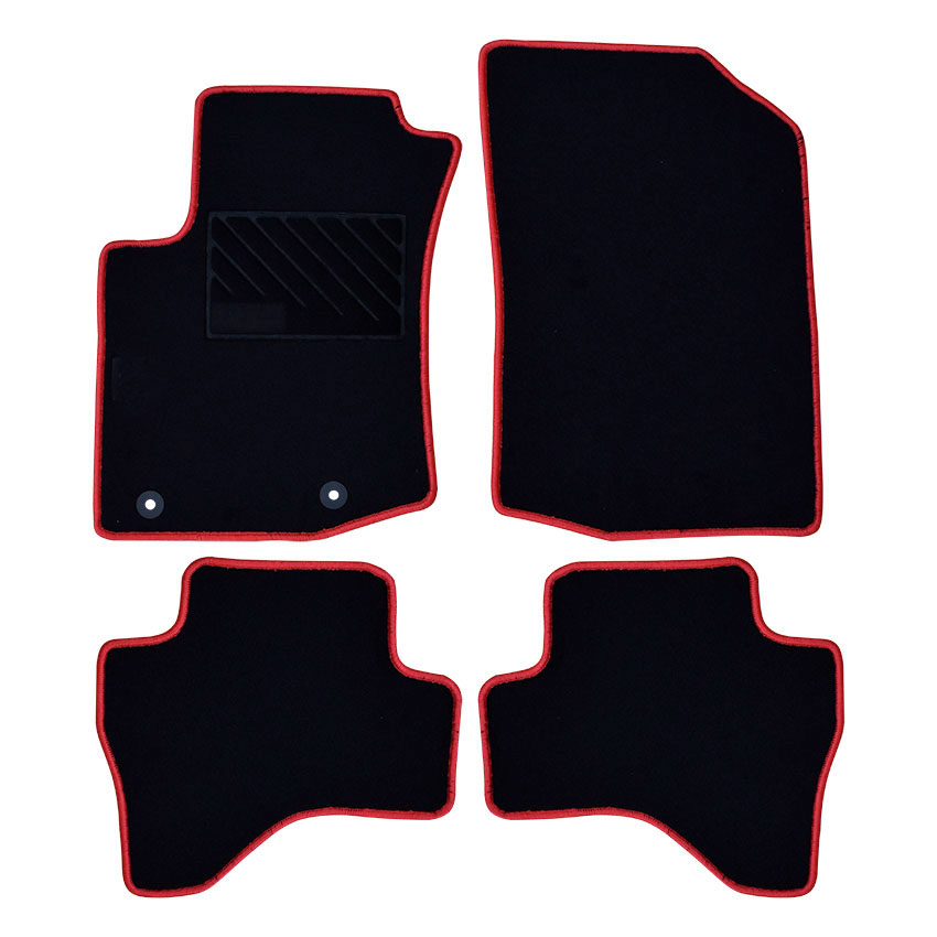 Πατάκια δαπέδου μοκέτας Clan μαύρα για Citroen C1 (II) 4τμχ