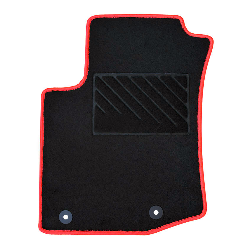 Πατάκια δαπέδου μοκέτας Clan μαύρα για Citroen C1 (II) 4τμχ