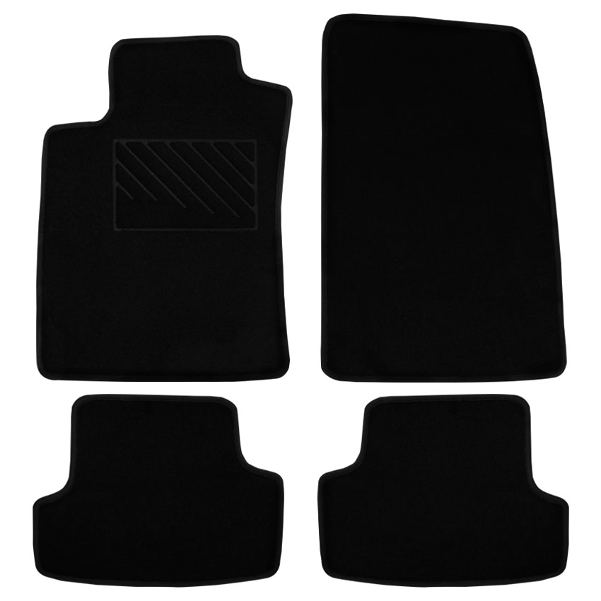 Μοκέτα Clan μαύρη για Renault Clio ΙΙΙ 4τμχ