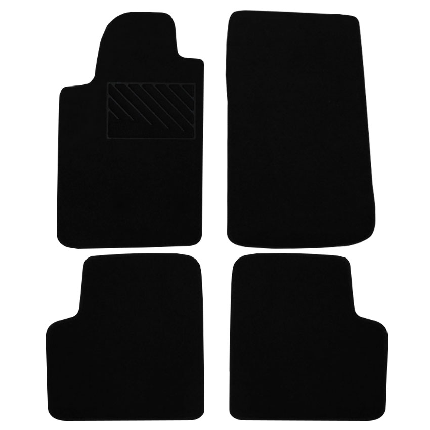 Πατάκια δαπέδου μοκέτας Clan μαύρα για Citroen Xantia 4τμχ