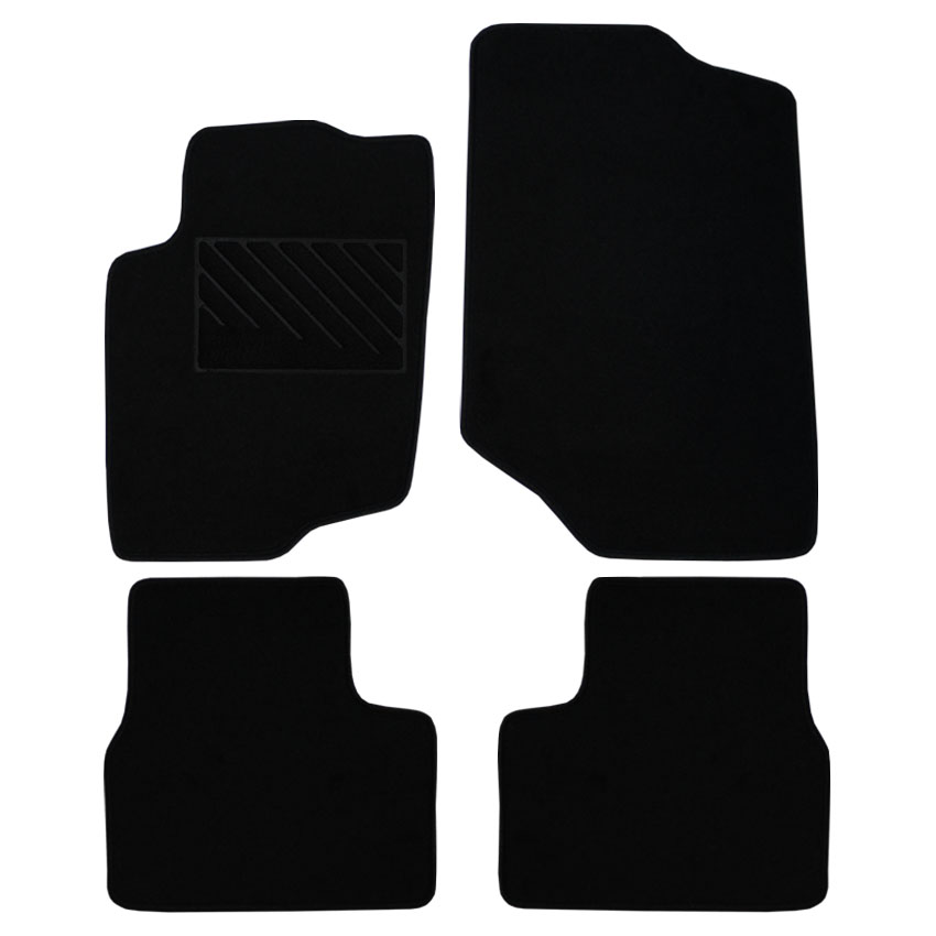 Μοκέτα Clan μαύρη για Peugeot 207 4τμχ