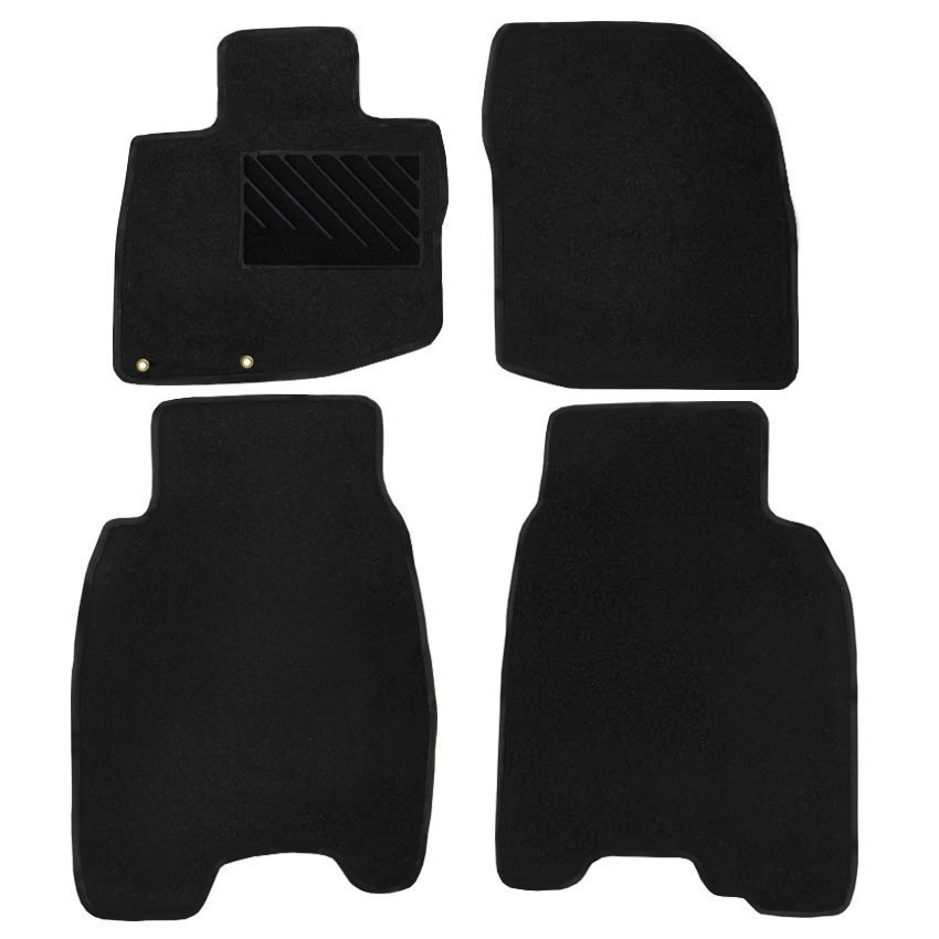 Μοκέτα Clan σταχτί για Honda Civic VIII 5D με κουμπώματα δαχτυλίδια 4τμχ