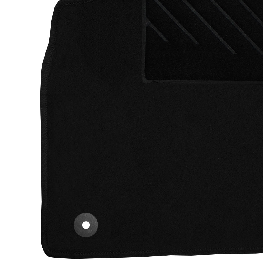 Μοκέτα Clan μαύρη για Opel Astra J με στρογγυλά κουμπώματα 4τμχ