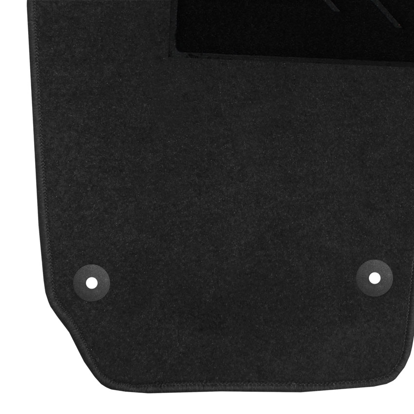 Μοκέτα Clan σταχτί για VW Polo IV / Fox με στρογγυλά κουμπώματα 4τμχ