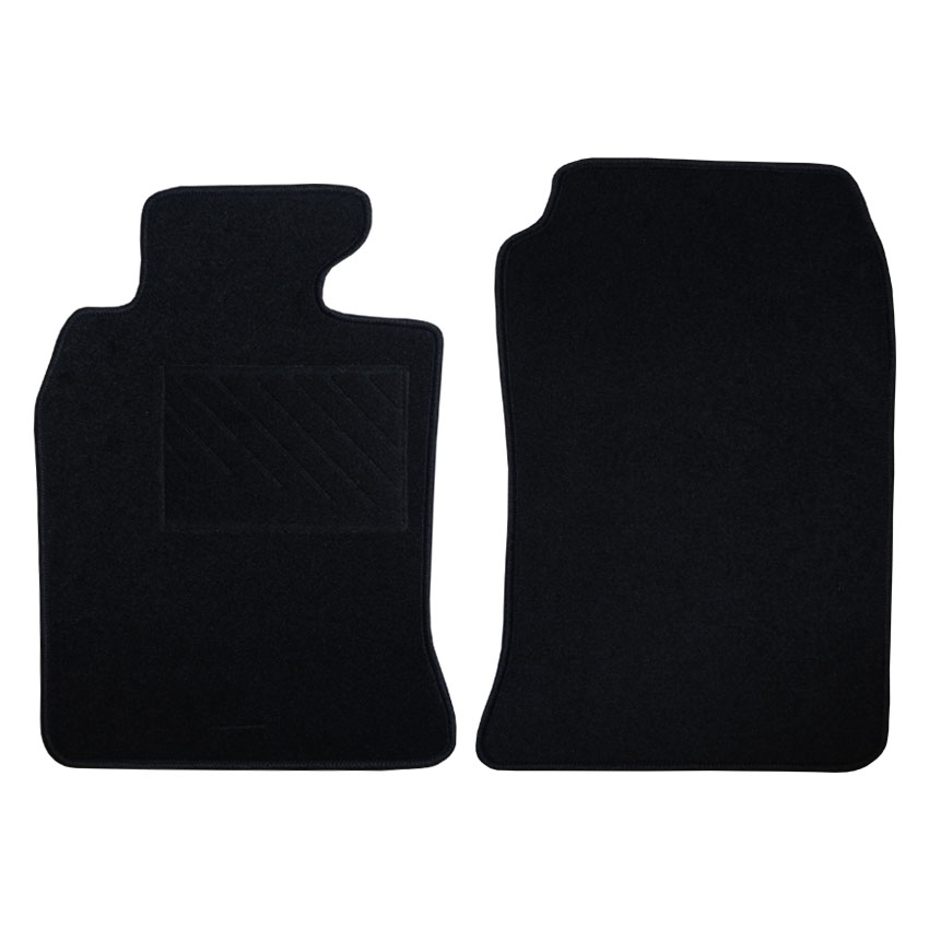 Μοκέτα Clan μαύρη ζεύγος για Mini Cooper I/II με velcro