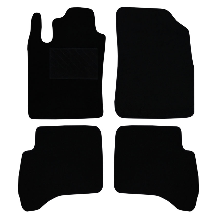 Πατάκια δαπέδου μοκέτας Clan μαύρα για Daihatsu Terios (II) 4τμχ