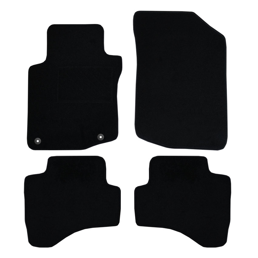 Μοκέτα Clan μαύρη για Peugeot 107 / Citroen C1 / Toyota Aygo I με κουμπώματα