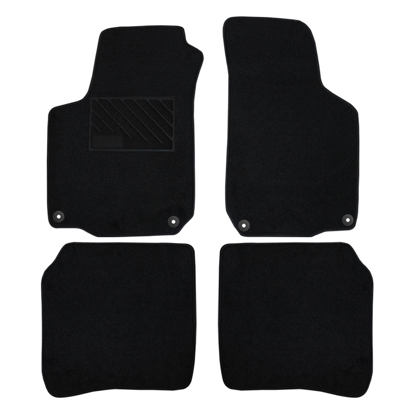 Μοκέτα Clan μαύρη για Seat Leon I / Toledo II με κουμπώματα