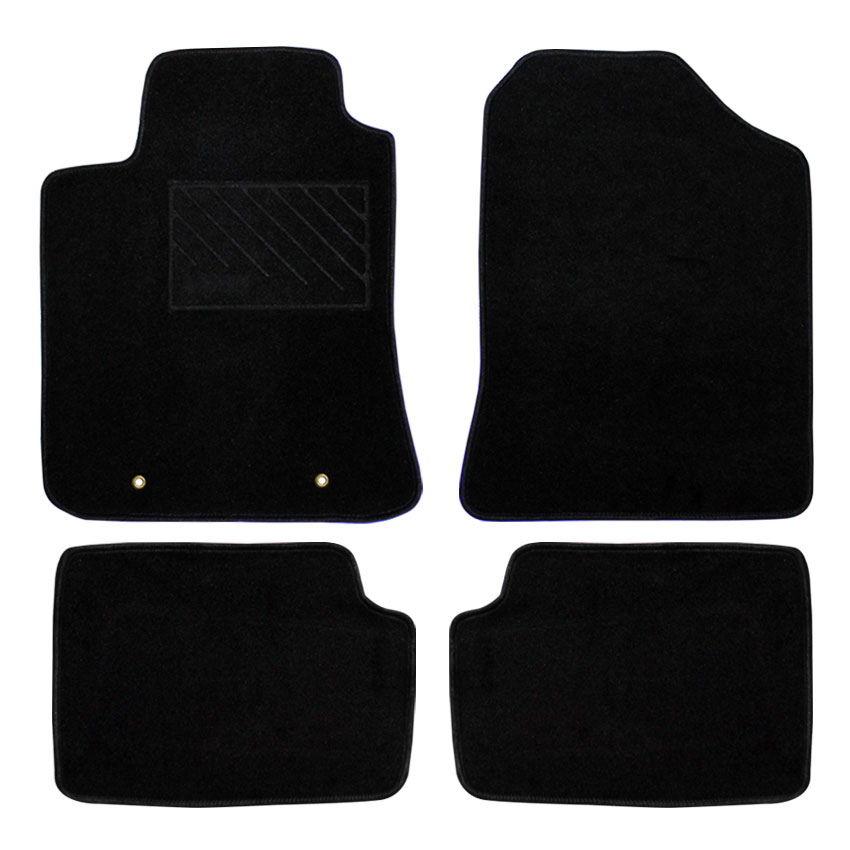 Μοκέτα Clan μαύρη για Toyota Corolla IX με κουμπώματα