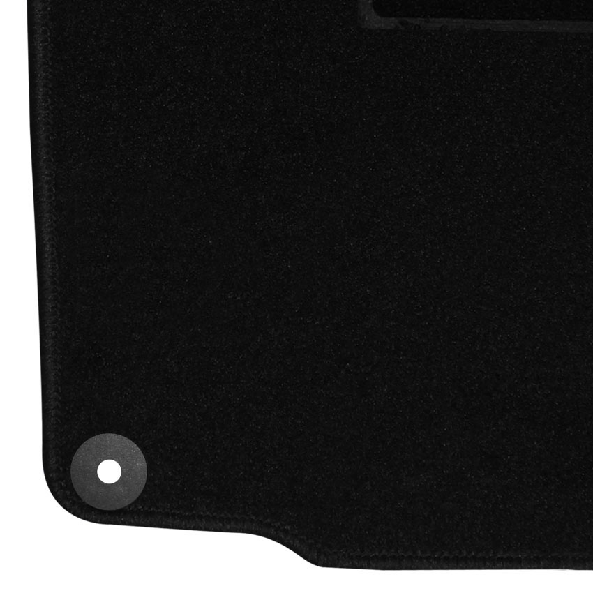 Μοκέτα Clan μαύρη για VW Golf IV / Bora / New Beetle με στρογγυλά κουμπώματα 4τμχ