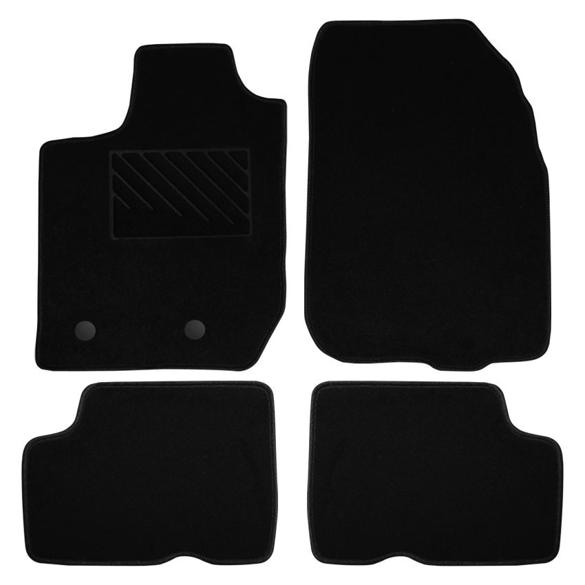 Πατάκια δαπέδου μοκέτας Clan μαύρα για Dacia Duster (II) 4τμχ