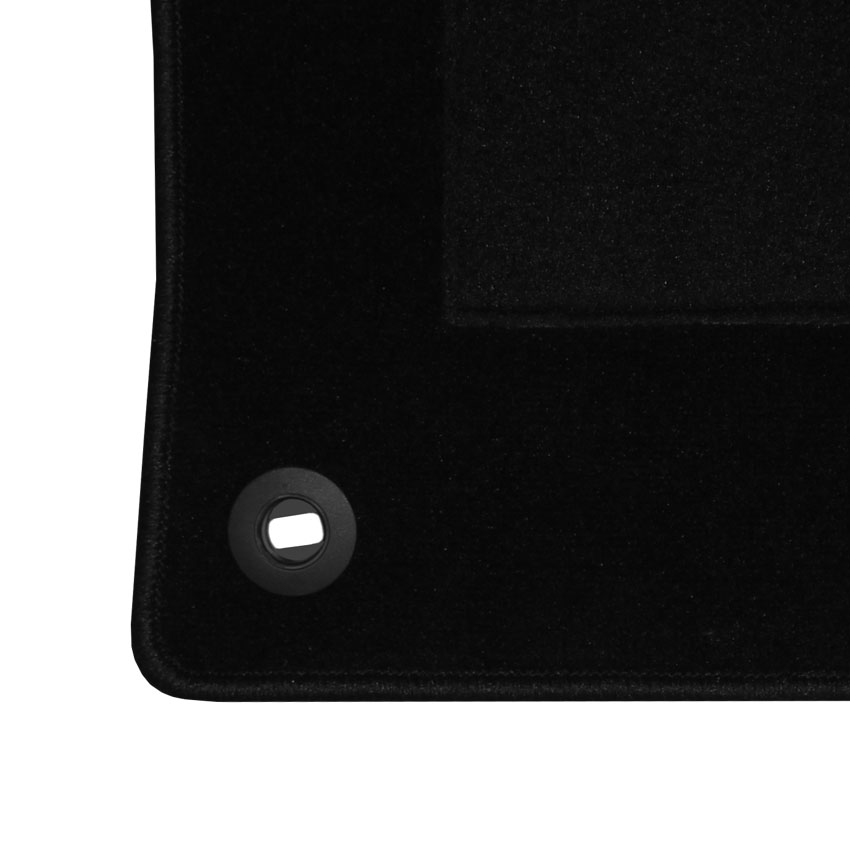 Μοκέτα Clan μαύρη για Peugeot Traveller Mini Bus Long με οβάλ κουμπώματα 3τμχ