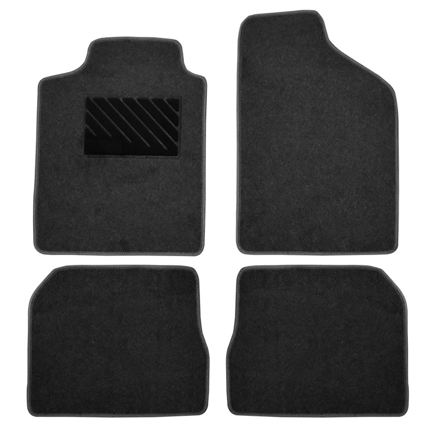 Πατάκια δαπέδου μοκέτας Clan σταχτί για Renault Clio (II) 4τμχ