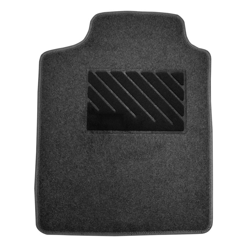 Πατάκια δαπέδου μοκέτας Clan σταχτί για Renault Clio (II) 4τμχ