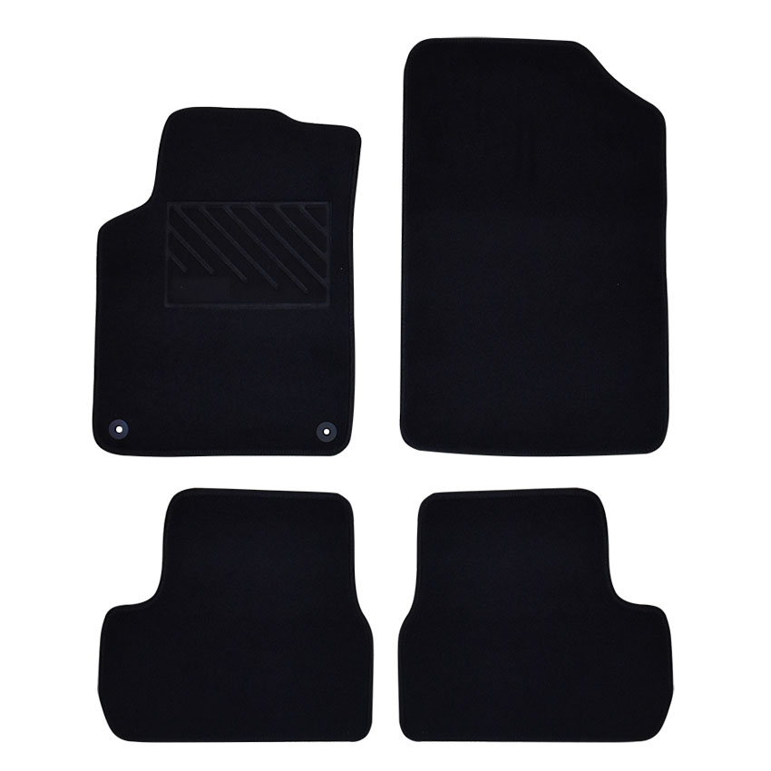 Πατάκια δαπέδου μοκέτας Clan μαύρα για Citroen DS3 4τμχ