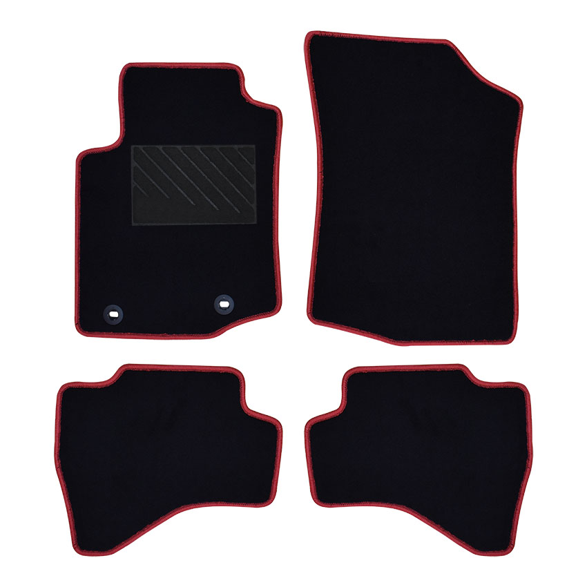 Πατάκια δαπέδου μοκέτας Clan μαύρα για Toyota Aygo (II) 4τμχ