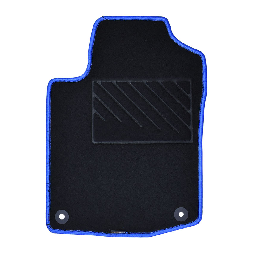 Πατάκια δαπέδου μοκέτας Clan μαύρα για Peugeot 208 4τμχ