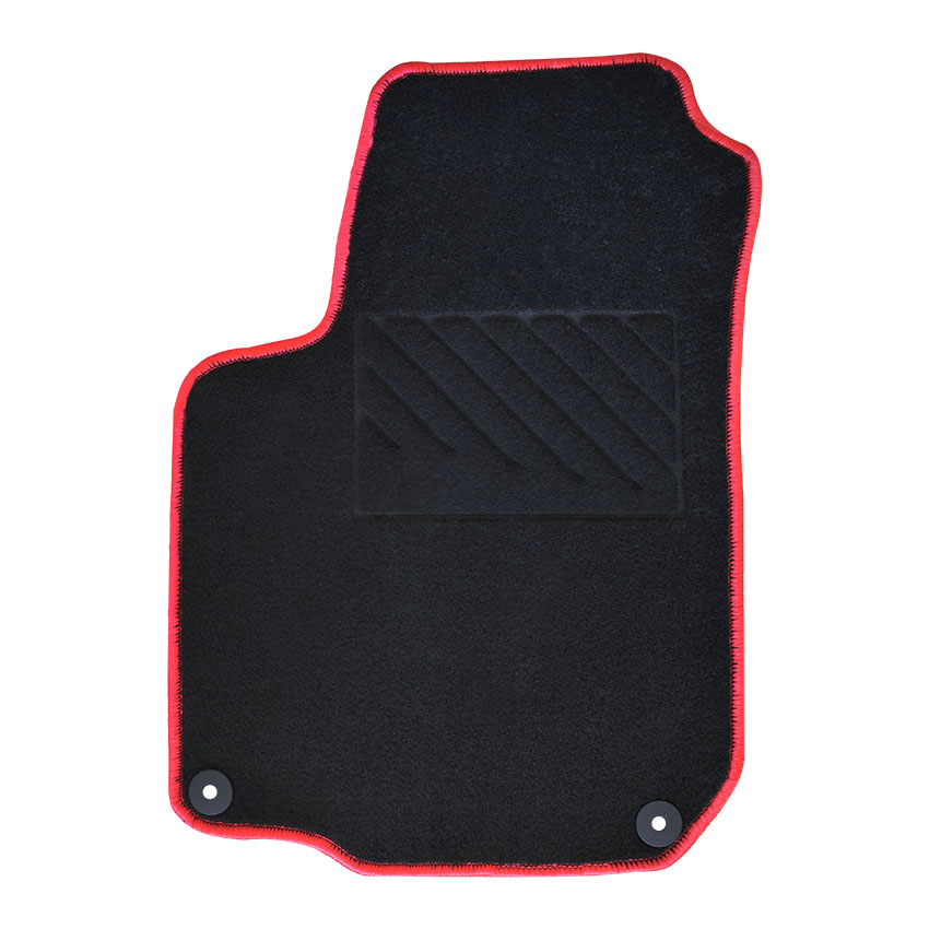 Πατάκια δαπέδου μοκέτας Clan μαύρα για Seat Leon (I) 4τμχ