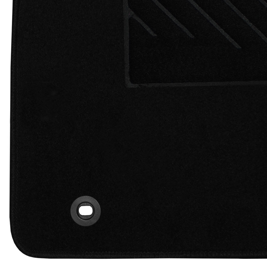 Πατάκια δαπέδου μοκέτας Clan μαύρα για Ford Fiesta (VI) 4τμχ