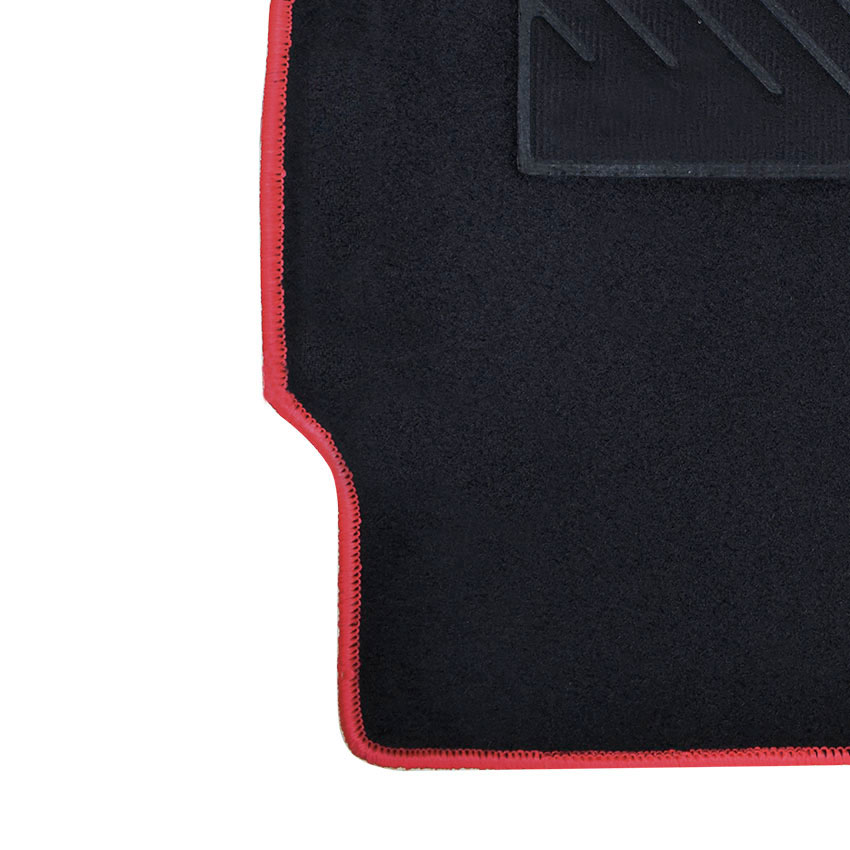 Πατάκια δαπέδου μοκέτας Tuft μαύρα για Honda Civic (VI) 4τμχ