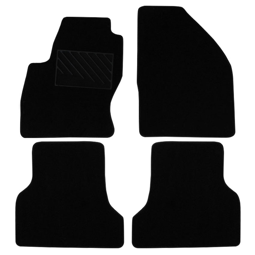 Πατάκια δαπέδου μοκέτας Clan μαύρα για Ford Focus (II) 4τμχ