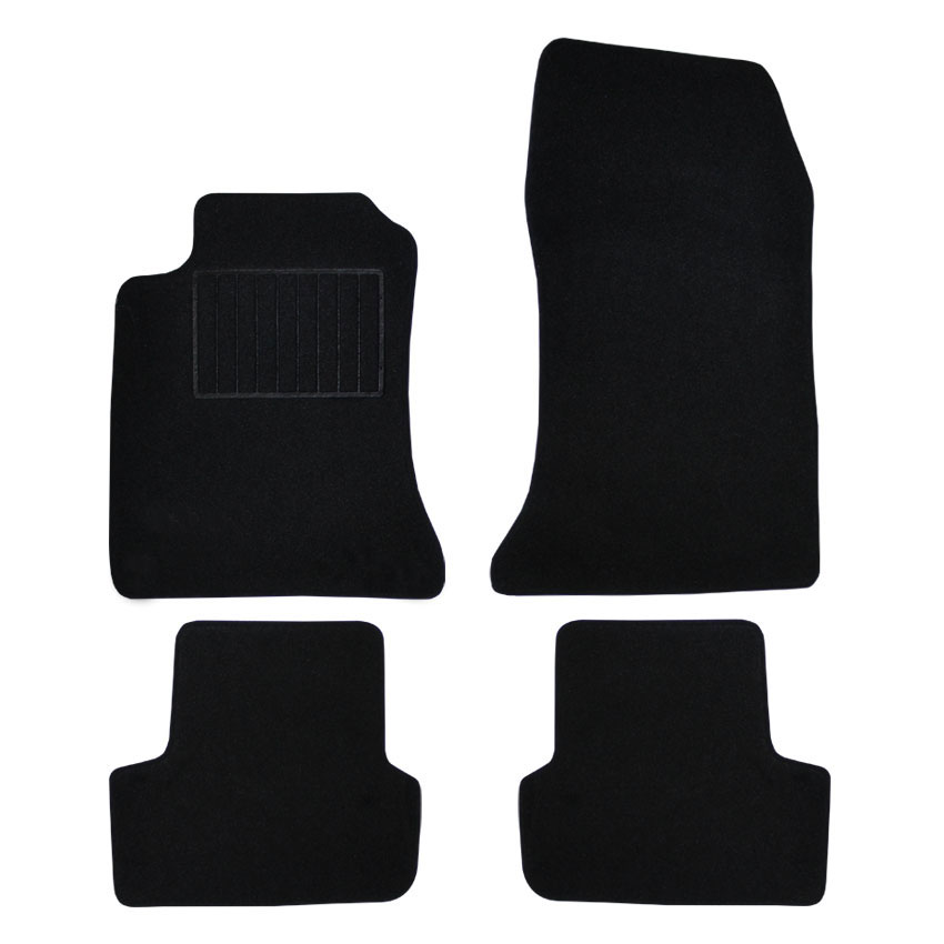 Πατάκια δαπέδου μοκέτας Clan μαύρα για Mercedes A - Class (W176) / GLA (X156) 4τμχ