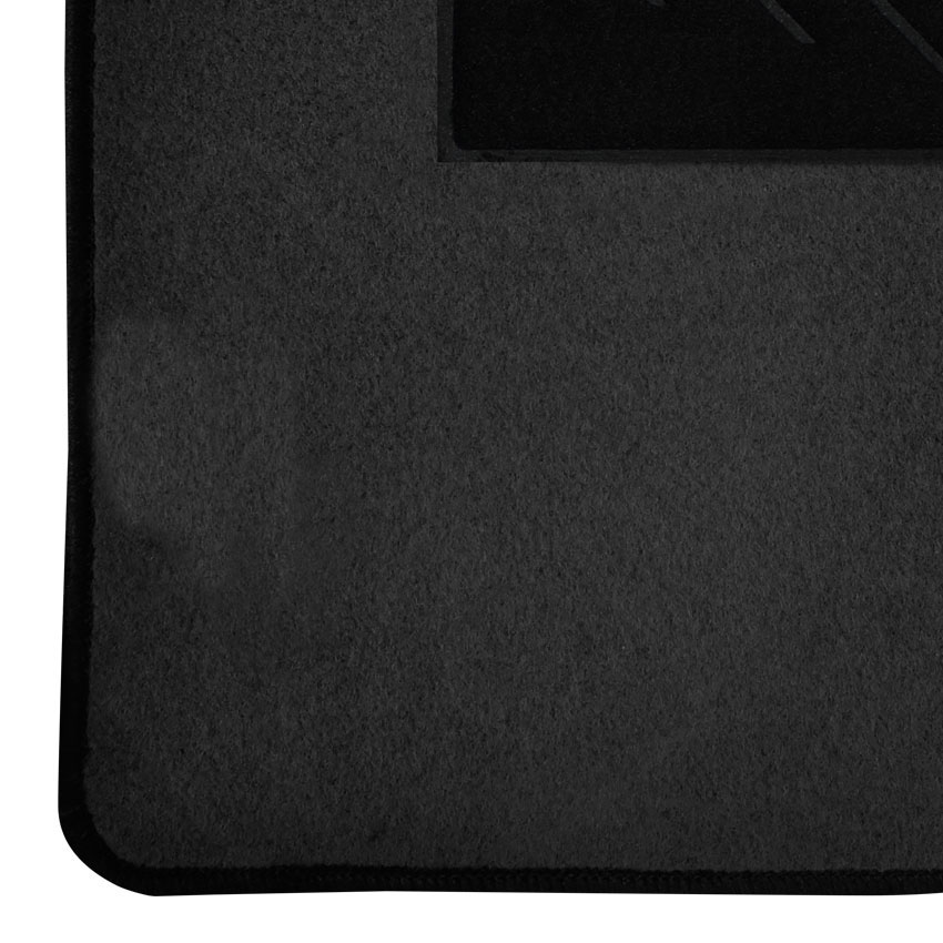 Μοκέτα Clan σταχτί με μαύρο ρέλι για Ford Fiesta IV 4τμχ