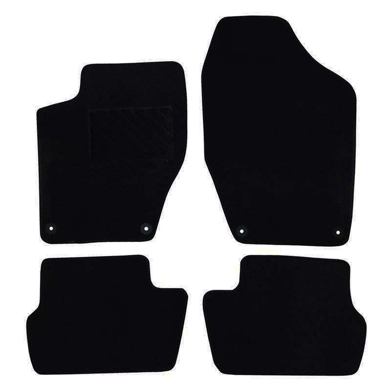 Μοκέτα Clan μαύρη για Peugeot 308 (T7) με κουμπώματα