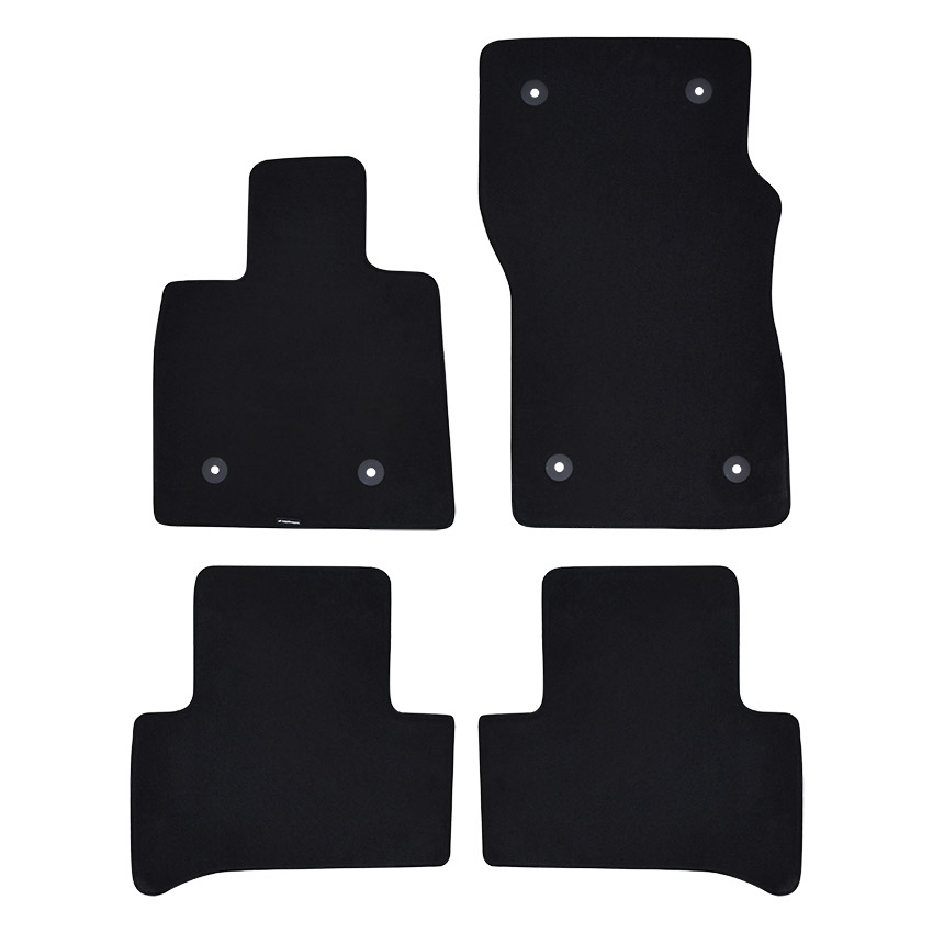 Πατάκια δαπέδου μοκέτας Optimum μαύρα για Alfa Romeo Stelvio 4τμχ