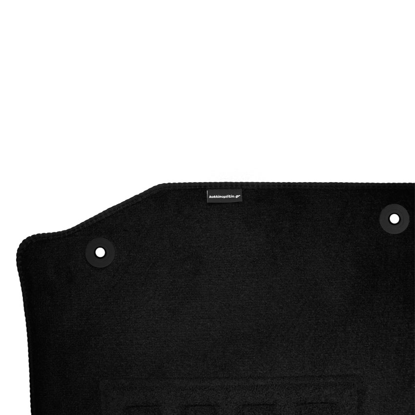 Πατάκια δαπέδου μοκέτας Superior μαύρα για Citroen C1 I (Facelift) με clips σταθεροποίησης