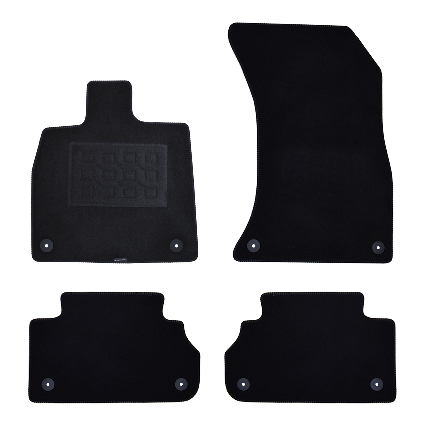 Πατάκια δαπέδου μοκέτας Superior μαύρα για Audi Q5 (II) 4τμχ