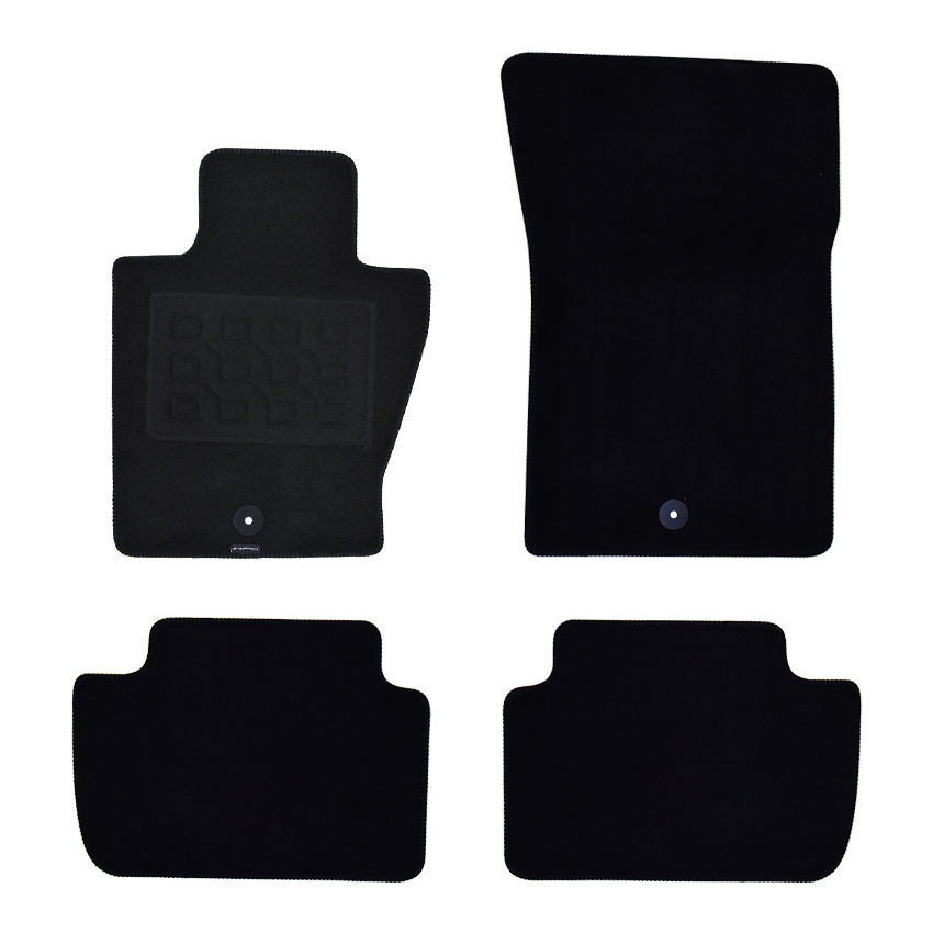 Πατάκια δαπέδου μοκέτας Superior μαύρα για ΒMW X3 (E83) 4τμχ