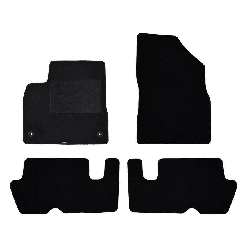 Πατάκια δαπέδου μοκέτας Superior μαύρα για Citroen C4 Picasso (I) 4τμχ